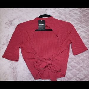 Brand New Tie Back Top